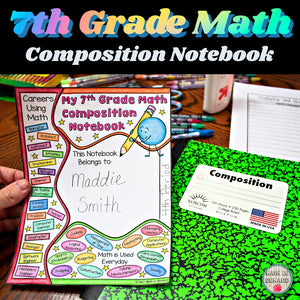 7th Grade Math Composition Notebook