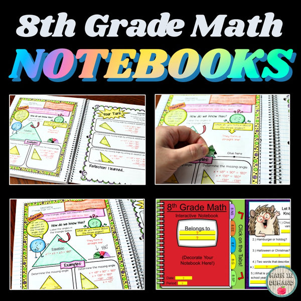 8th Grade Math Entire Curriculum - Math in Demand