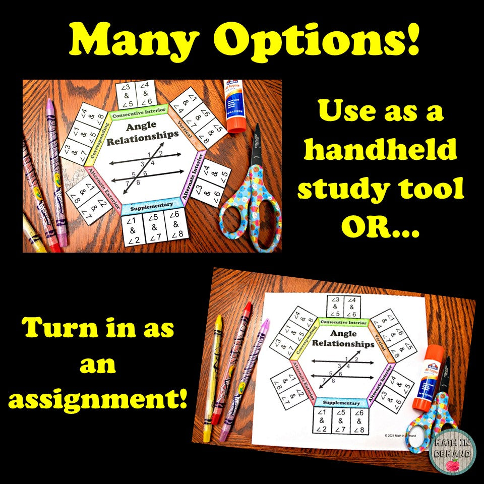 Angle Relationships Puzzle Activity Great For Math Notebooks DIGITAL angle-relationships-puzzle-activity-great-for-math-notebooks-digital