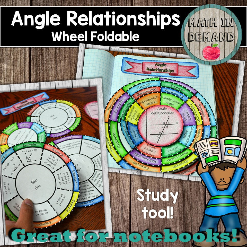 Angle Relationships Wheel Foldable