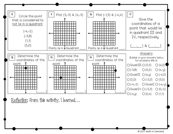 6th Grade Math Worksheets - Math in Demand