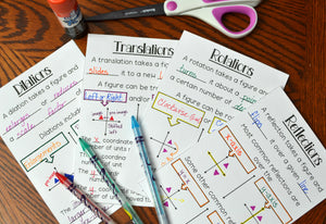 Transformations Booklets (Reflections, Rotations, Translations, and Dilations)