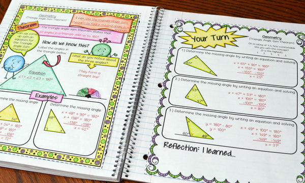 8th Grade Utah Math Chapter 1 Section 1 Interactive Notebook