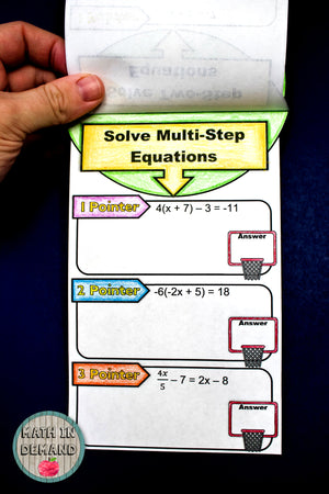 Solving Equations Practice Pointers (One-Step, Two-Step, & Multi-Step Equations)