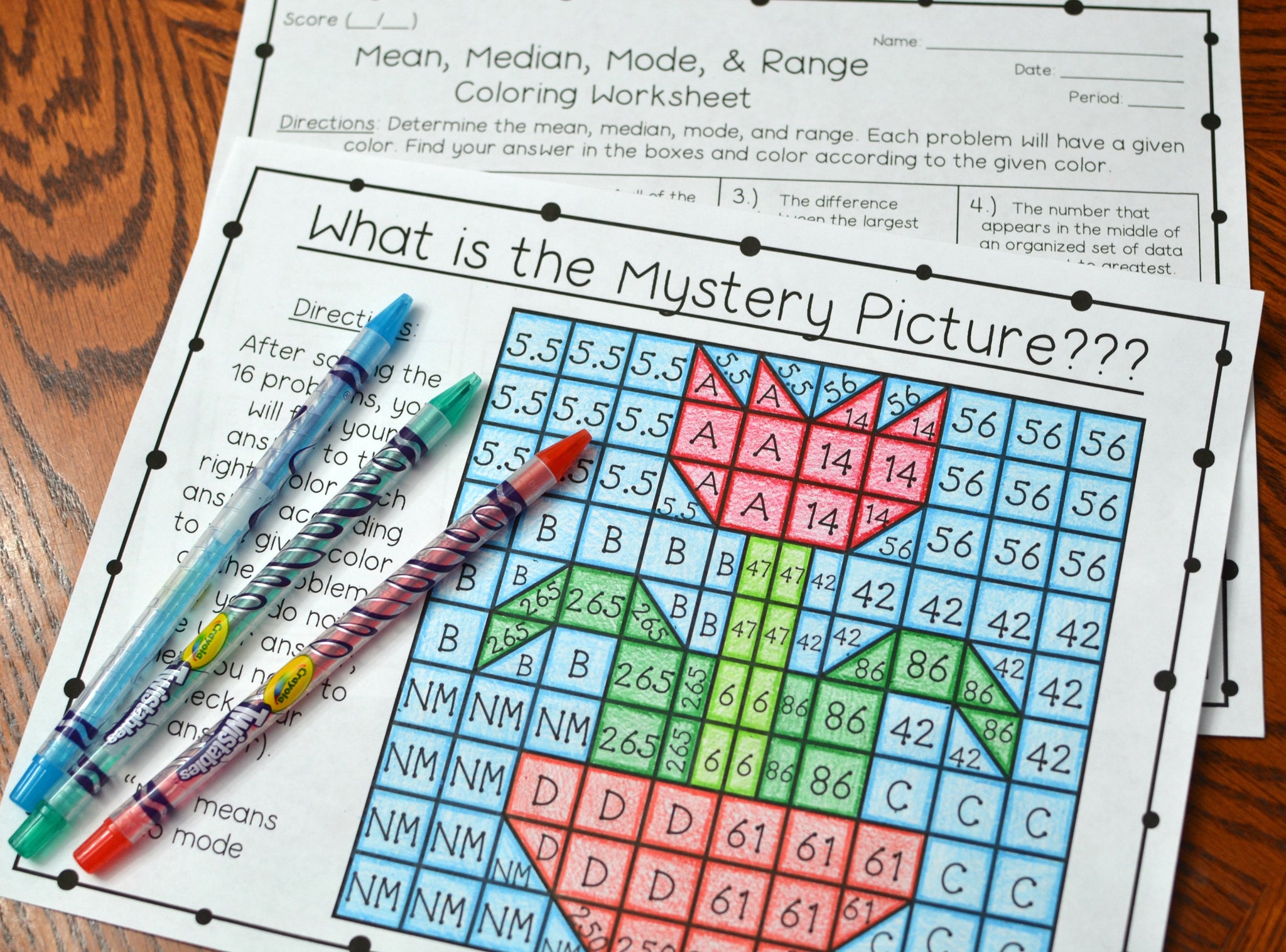 Mean Median Mode And Range Coloring Worksheet Math In Demand mean-median-mode-and-range-coloring-worksheet-math-in-demand