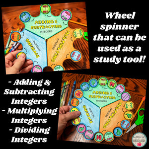 Operations on Integers Wheel Spinner