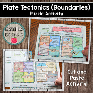 Plate Tectonics (Boundaries) Puzzle