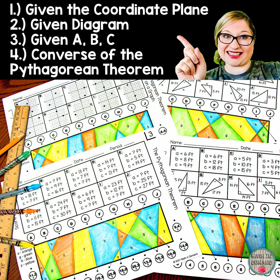 Pythagorean Theorem Puzzle Worksheet