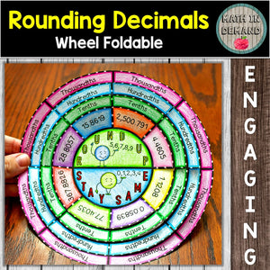 Rounding Decimals Wheel Foldable
