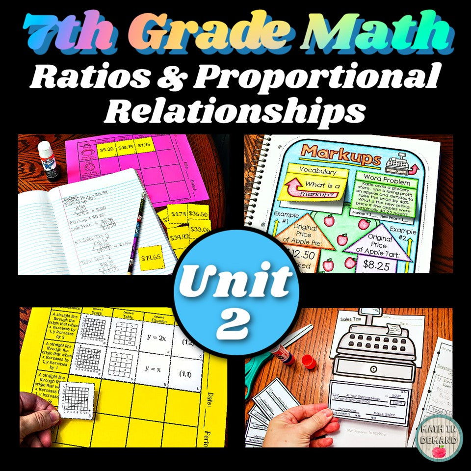 7th Grade Math Unit 2 Ratios & Proportional Relationships Curriculum