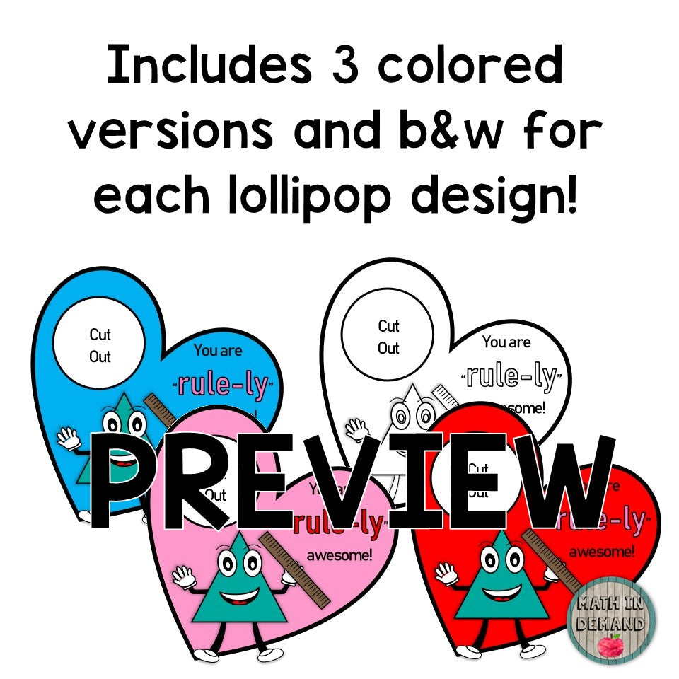 Math Lollipops Or Suckers Perfect For Valentine s Or Throughout The Y Math lollipops or suckers perfect for valentine s or throughout the y