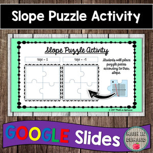Slope Puzzle in Google Slides