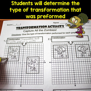 Transformations Activity (Capture the Zombies)