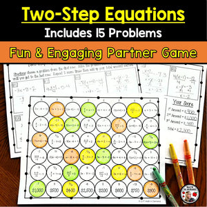 Two-Step Equations Partner Activity