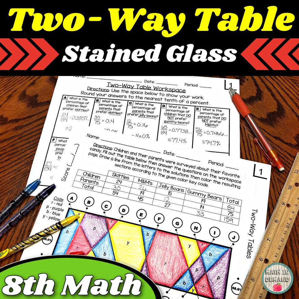 Two-Way Table Stained Glass