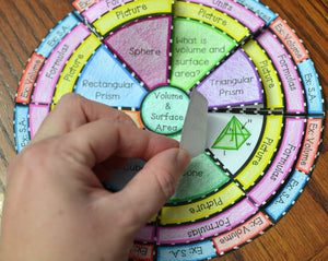 Volume and Surface Area Wheel Foldable