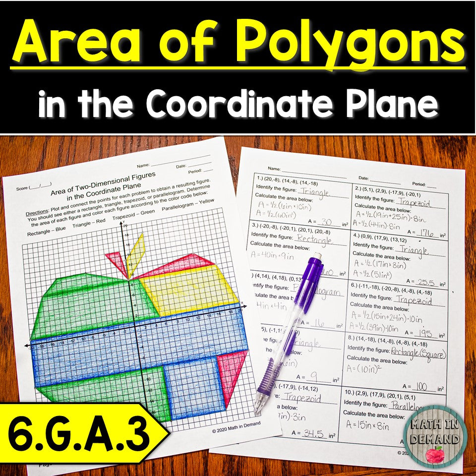 Area of Polygons in the Coordinate Plane