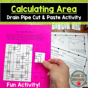 Area of Parallelograms, Rectangles, and Trapezoids Cut & Paste Drain Pipe Activity