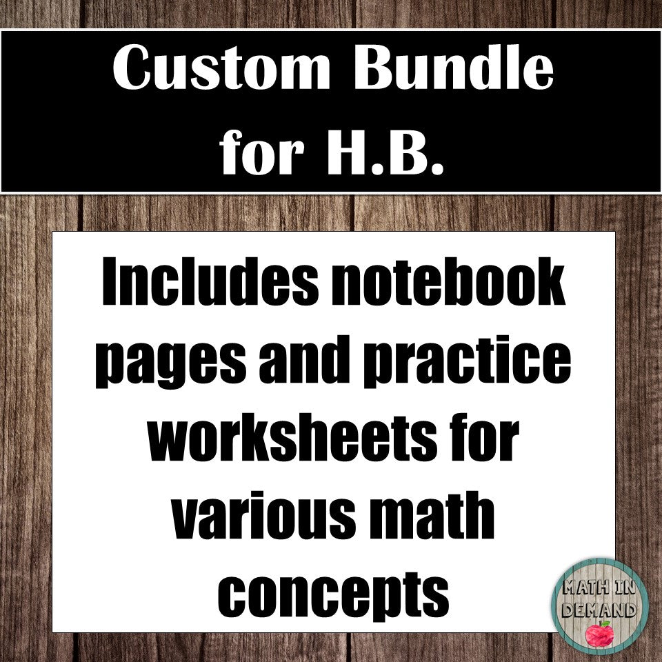 Custom Bundle for H.B.