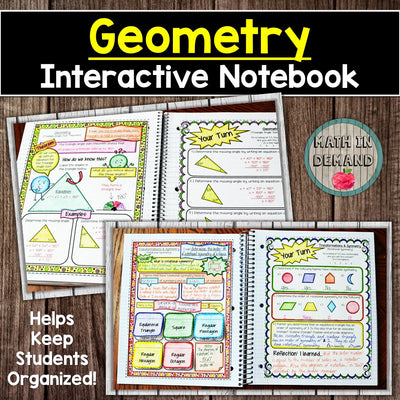 Geometry Interactive Notebook - Math in Demand