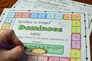 Math Dominoes Activities Bundle