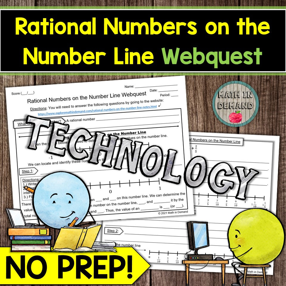 Rational Numbers on the Number Line Webquest