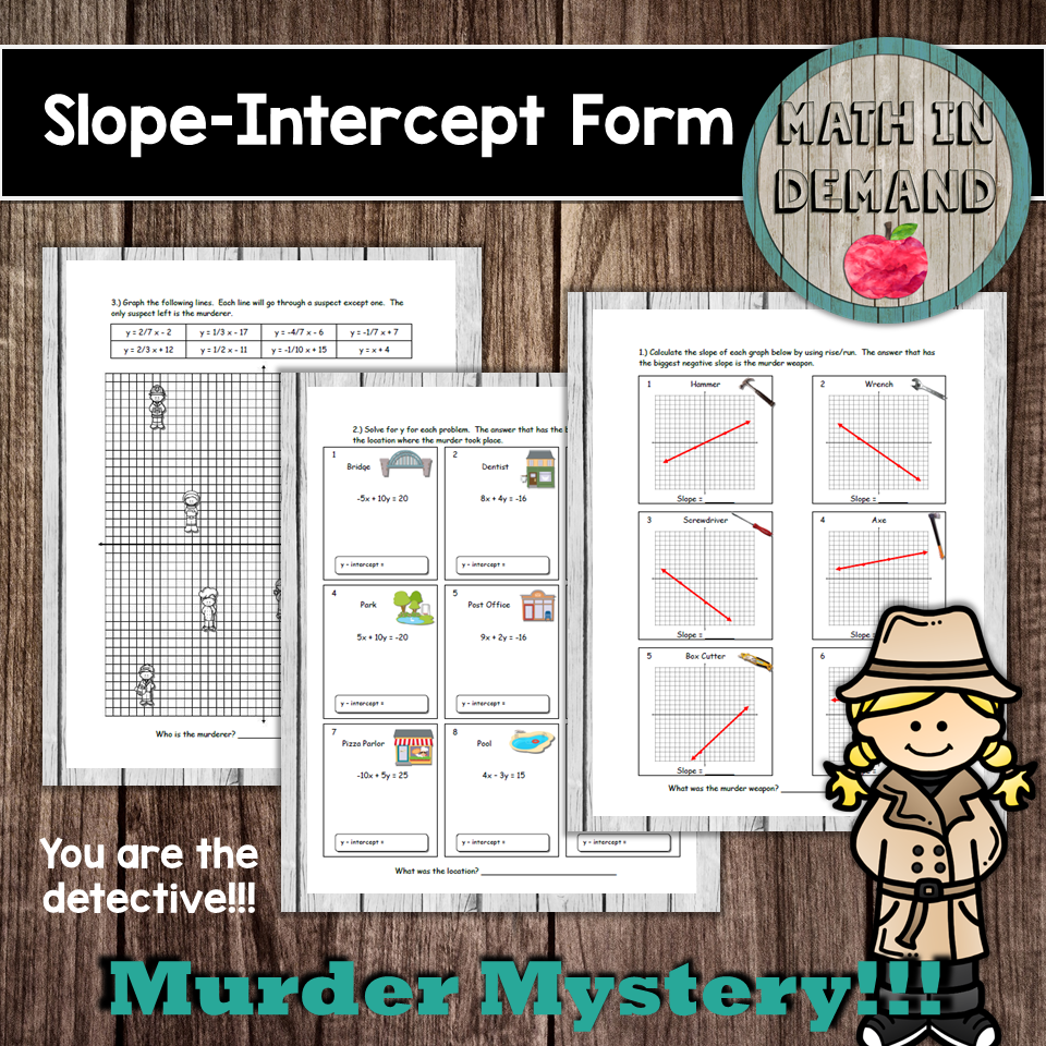 Triple Intercept Math Slope Intercept Math